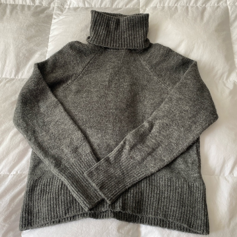 Zara Charcoal Turtleneck Sweater